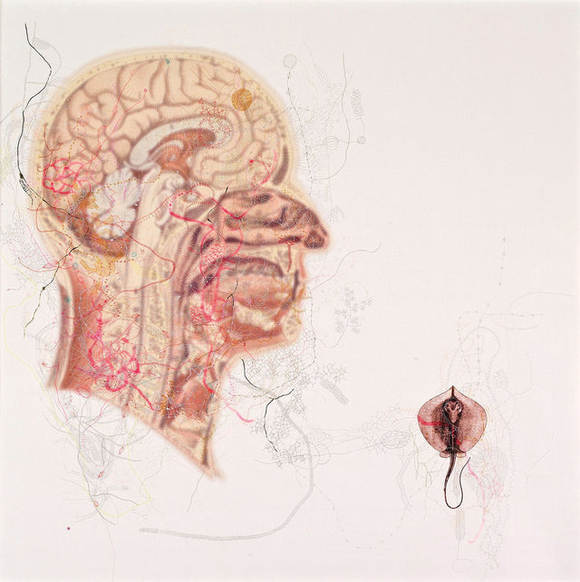 You may think what you wish|Anamika V.- Mixed Media with Silver Point on Canvas , 2015, 22 x 22 inches