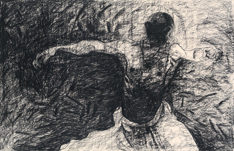 Performer 293|S. Mark Rathinaraj- Charcoal on Board, , 22.5 x 35 inches