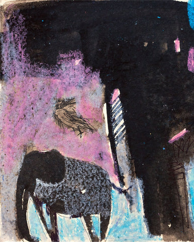 Crack of Dawn 23|A. Vasudevan- Pen and Ink on Board, 2013, 7 x 5 inches
