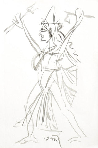 Untitled 15|K.G. Subramanyan- Gouache on Paper Pasted on Mountboard, 2008, 8 x 5.5 inches