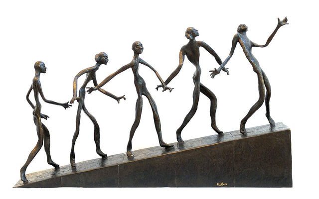 Ramp|K.S. Radhakrishnan- Bronze, 2015, 30 x 9 x 19 inches