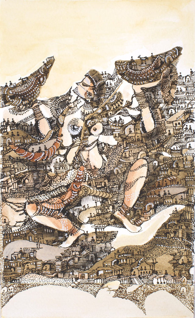 Sristhi 3|Dr. Kusumlata Sharma- Mixed Media on Fabiano Paper, 2017, 10 x 8 inches
