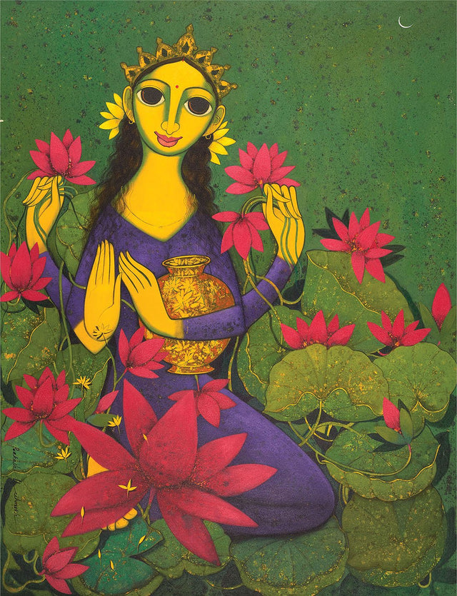Lakshmi|Prakash B. Deshmukh- Acrylic on Canvas, 2013, 48 x 36 inches