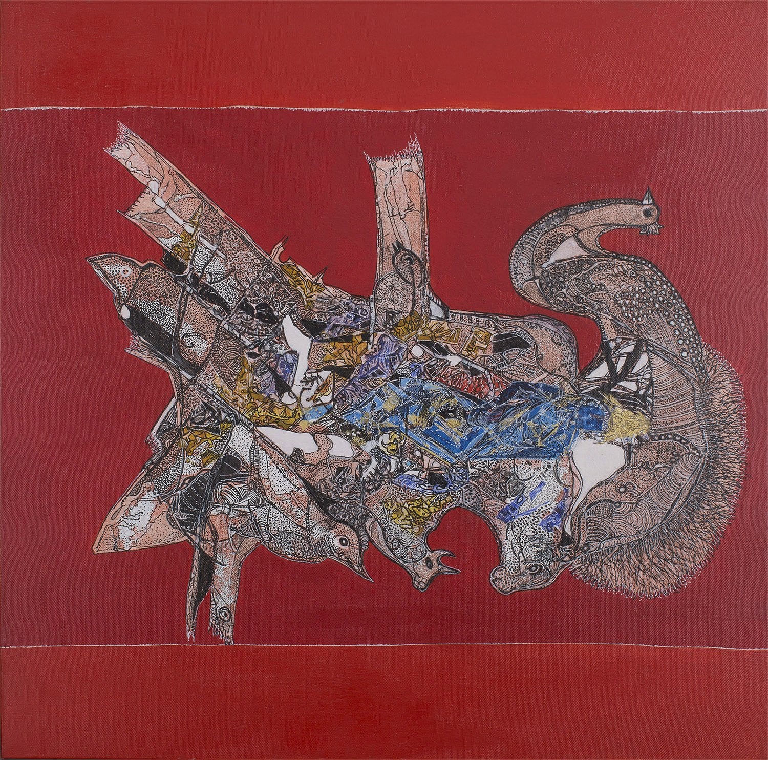 Balance|Tabassum Yusuf- Acrylic on Canvas, 2017, 24 x 24 inches