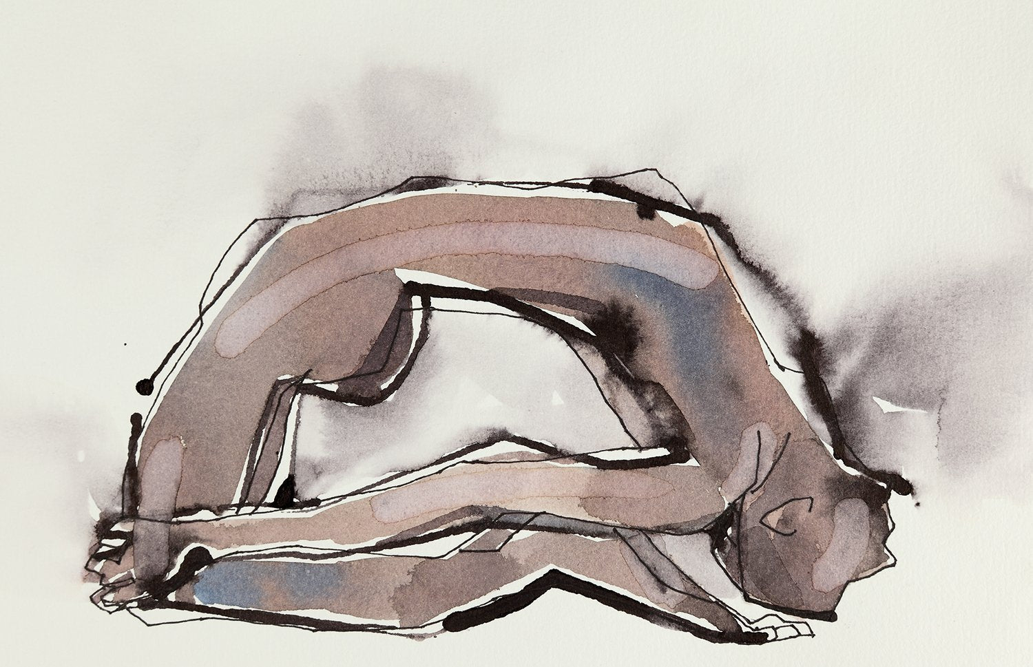 Yoga 42|S. Mark Rathinaraj- Pen and Ink on Paper, , 5.5 x 8.5 inches