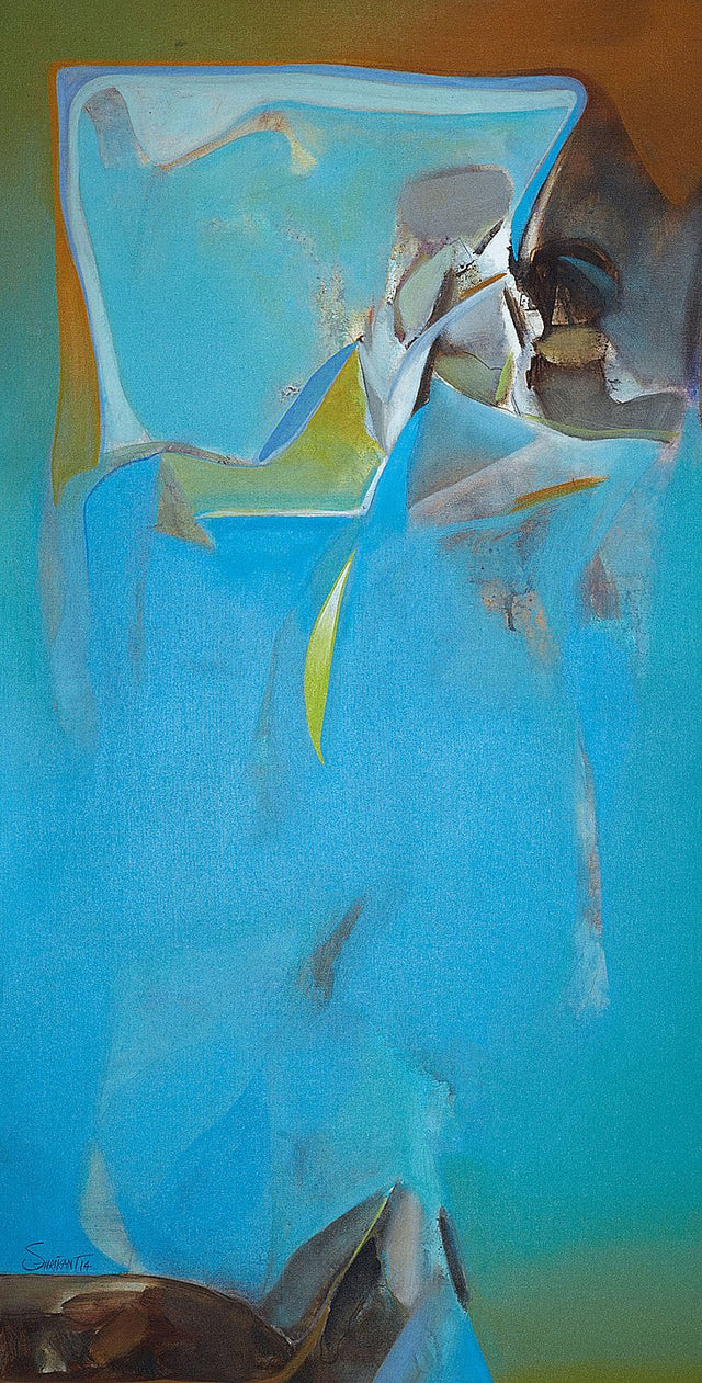 Nature III|Shrikant Lalasaheb Kadam- Acrylic on Canvas, 2014, 48 x 24 inches