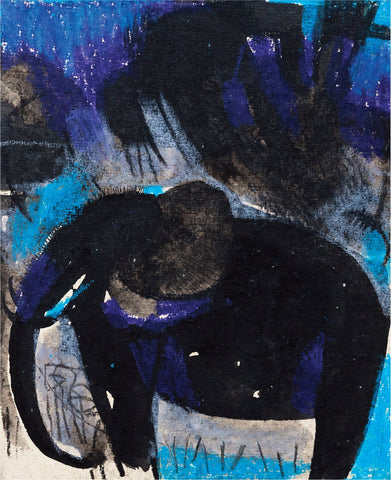 Crack of dawn 24|A. Vasudevan- Pen and Ink on Board, 2013, 7 x 5 inches