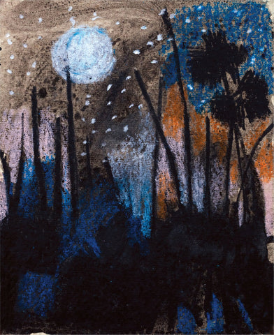 Crack of Dawn 25|A. Vasudevan- Pen and Ink on Board, 2013, 7 x 5 inches