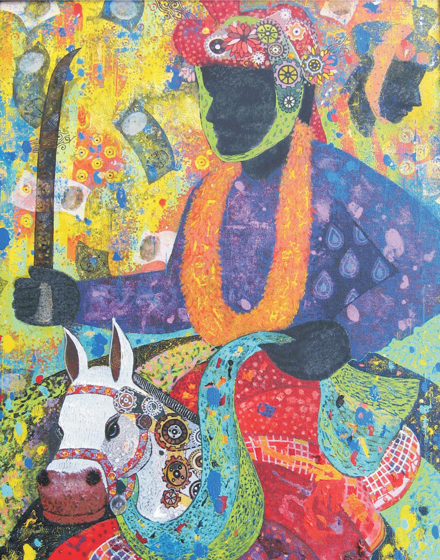 Lost Culture|Vallabh Govind Namshikar- Mixed Media on Canvas, 2014, 30 x 24 inches