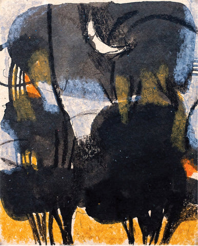 Crack of dawn 26|A. Vasudevan- Pen and Ink on Board, 2013, 7 x 5 inches