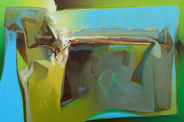 Nature V|Shrikant Lalasaheb Kadam- Acrylic on Canvas, 2013, 48 x 72 inches
