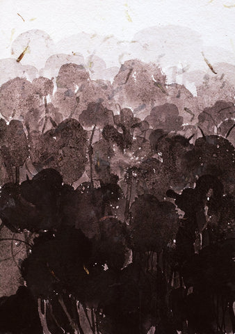 Crack of Dawn 28|A. Vasudevan- Pen and Ink on Board, 2013, 14.5 x 10.5 inches