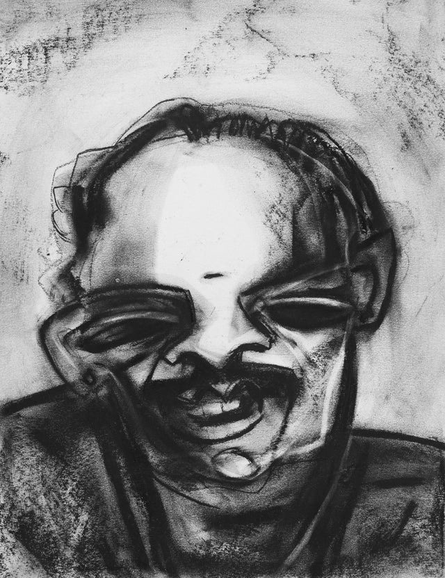Neighbourhood 26|S. Mark Rathinaraj- Charcoal on Board, , 15 x 11.5 inches