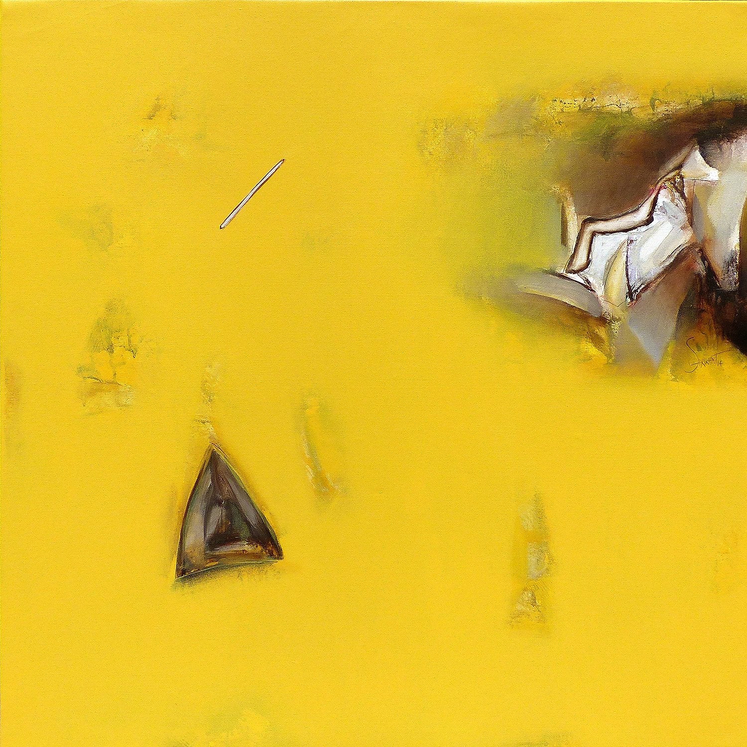 Nature XI|Shrikant Lalasaheb Kadam- Acrylic on Canvas, 2015, 36 x 36 inches