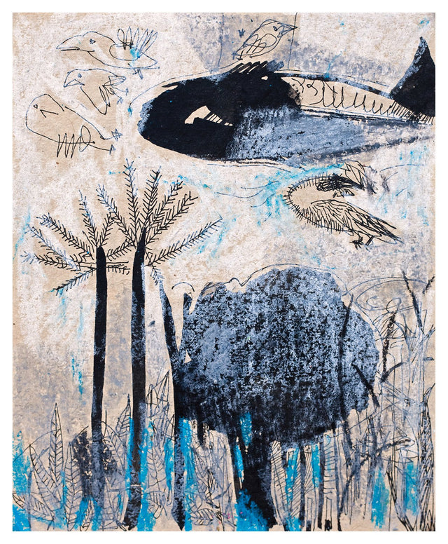 Beside of my Dream 27|A. Vasudevan- Pen and Ink on Board, 2013, 7 x 5 inches