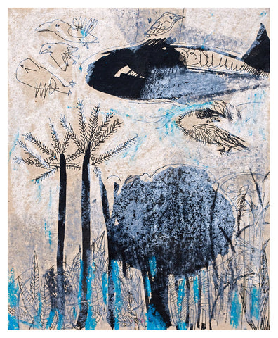 Beside of my Dream 27|A. Vasudevan- Pen and Ink on Board, 2013, 7 x 5 inches