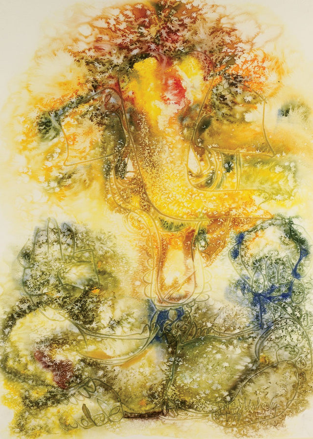 Ganesha 24|N.S. Manohar- Water colour on Board, 2014, 29 x 21 inches