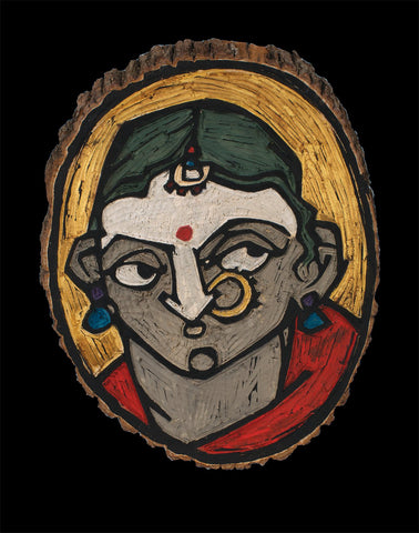 Performer 311|S. Mark Rathinaraj- Wood Carving, , 12 x 9.5 inches