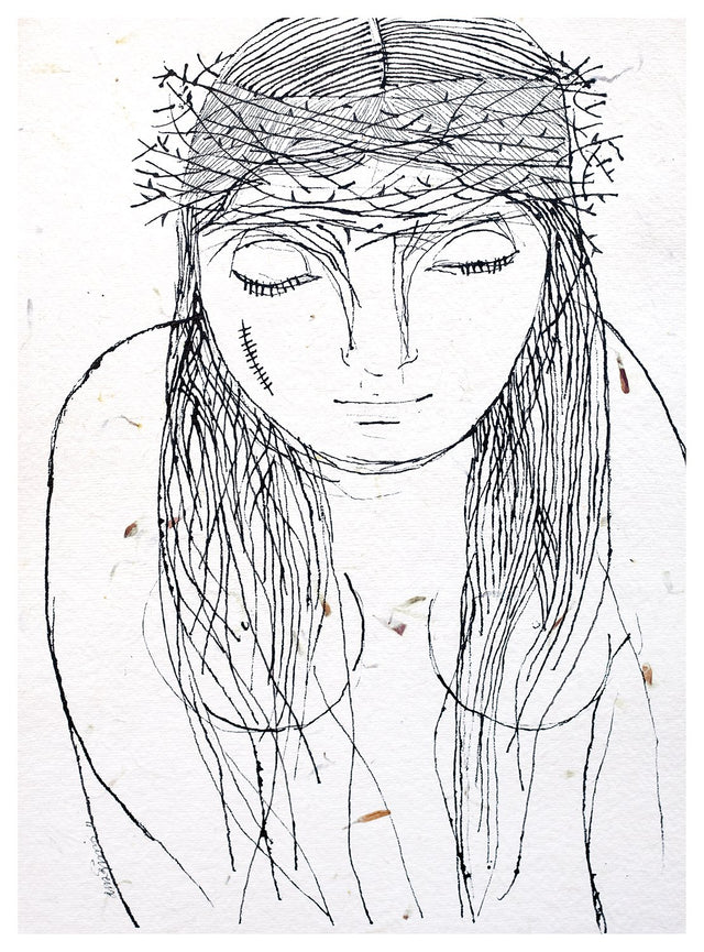 Beside of my Dream 28|A. Vasudevan- Pen and Ink on Board, 2013, 14.5 x 10.5 inches