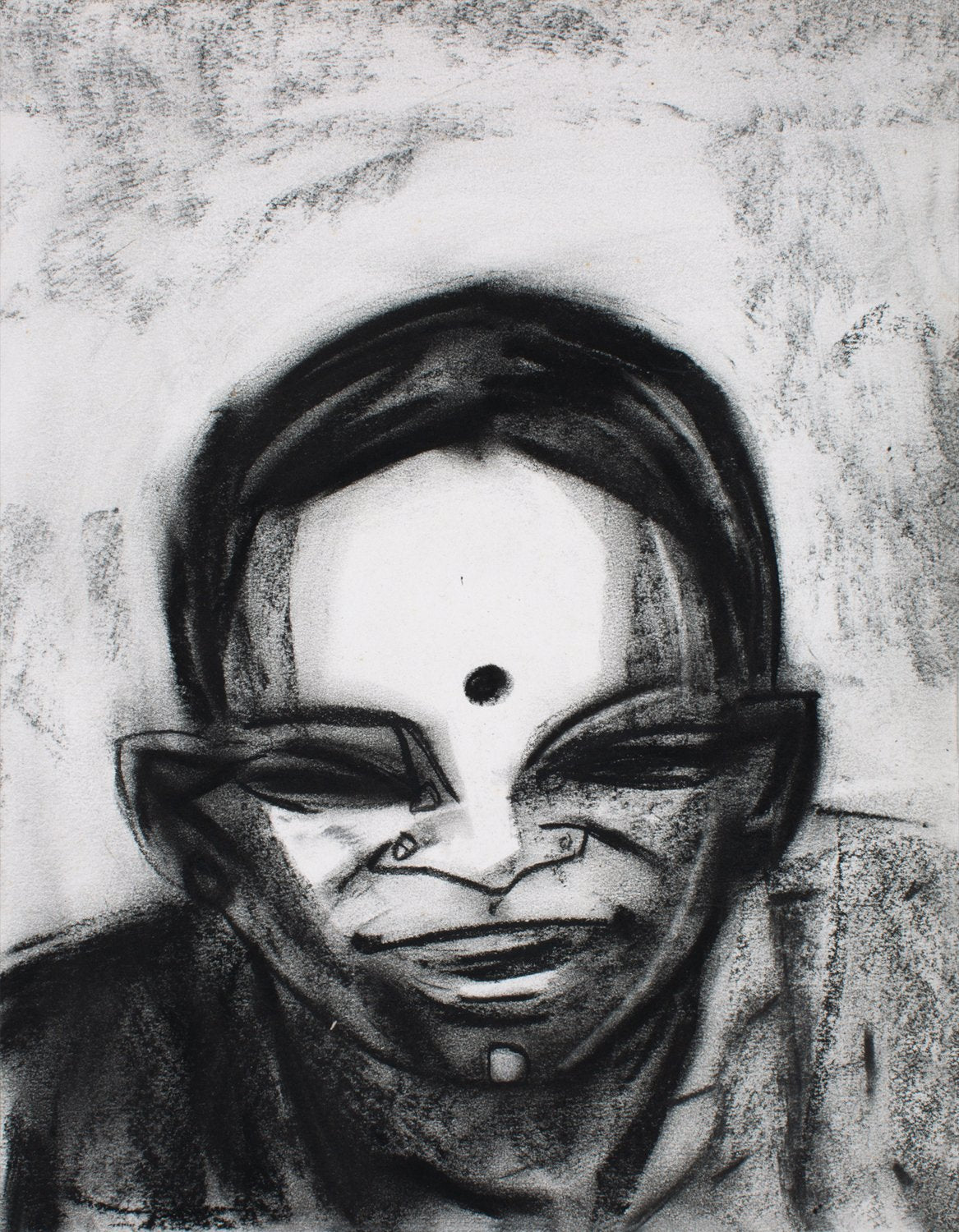 Neighbourhood 28|S. Mark Rathinaraj- Charcoal on Board, , 15 x 11.5 inches