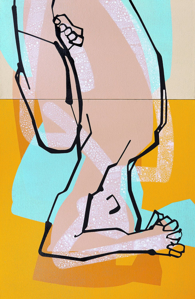 Yoga 22|S. Mark Rathinaraj- Acrylic on Canvas, , 36 x 24 inches