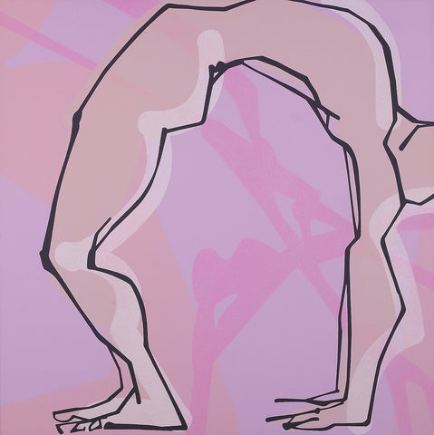 Yoga 24|S. Mark Rathinaraj- Acrylic on Canvas, , 36 x 36 inches