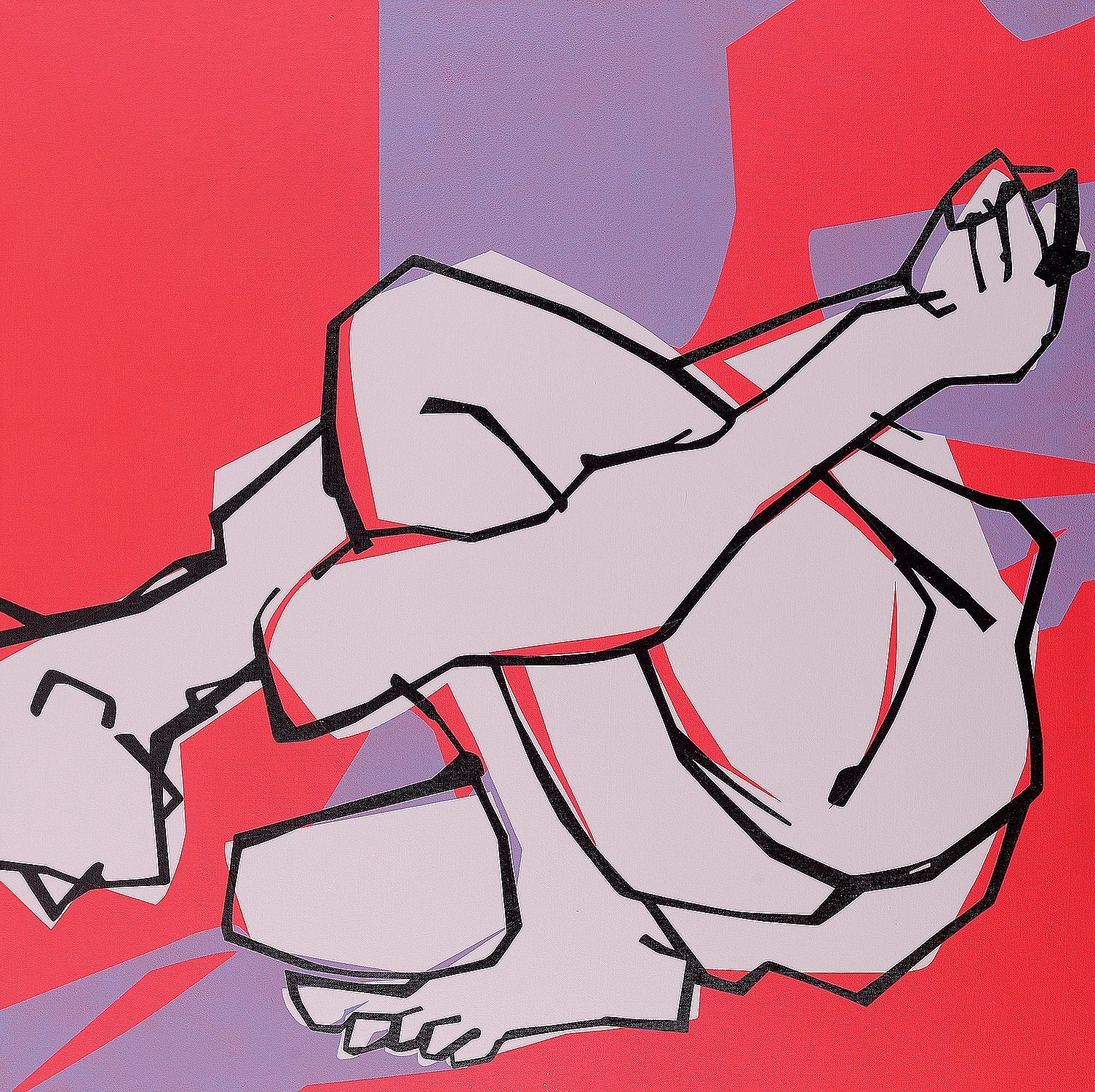 Yoga 26|S. Mark Rathinaraj-  Acrylic on Canvas, , 36 x 36 inches