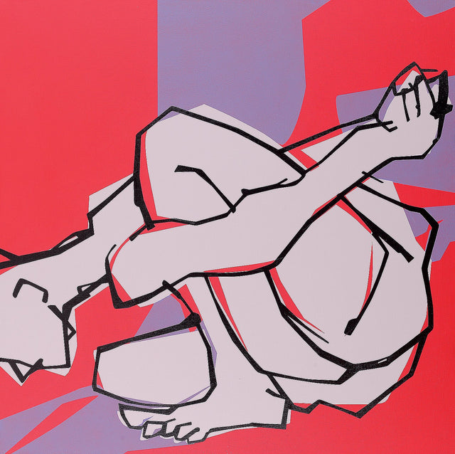 Yoga 26|S. Mark Rathinaraj- Acrylic on Canvas, , 36 x 36 inches