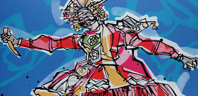 Performer 150|S. Mark Rathinaraj- Acrylic on Canvas, , 30 x 60 inches