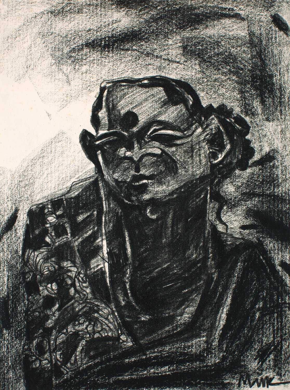Neighbourhood 152|S. Mark Rathinaraj- Charcoal on Board, , 11 x 7.75 inches