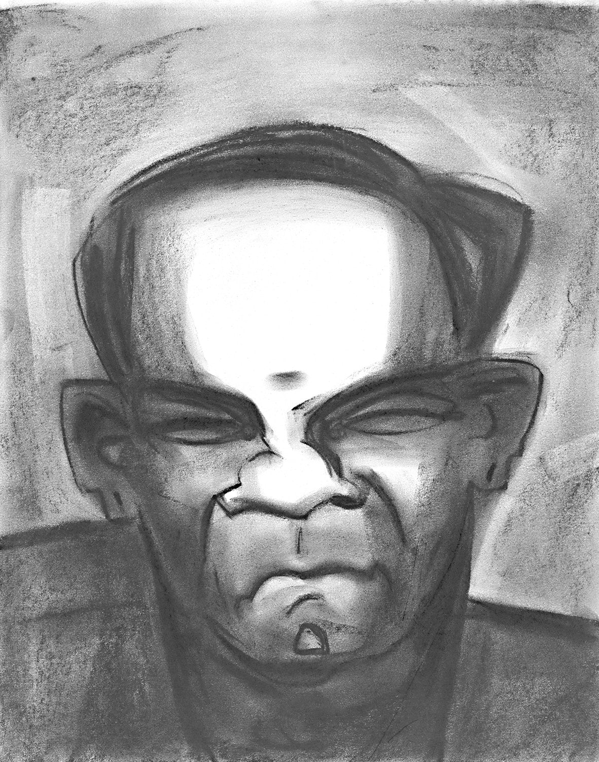 Neighbourhood 32|S. Mark Rathinaraj- Charcoal on Board, , 12.5 x 10 inches