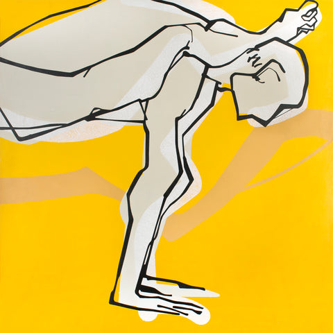 Yoga 32|S. Mark Rathinaraj- Acrylic on Canvas, , 48 x 48 inches