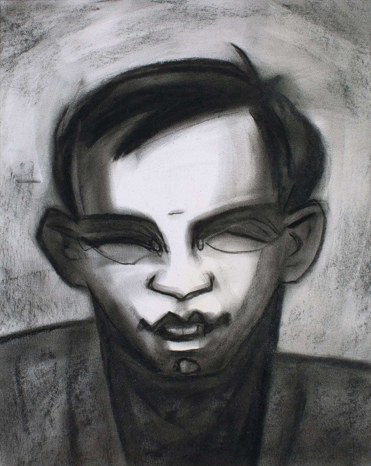 Neighbourhood 33|S. Mark Rathinaraj- Charcoal on Board, , 12.5 x 10 inches
