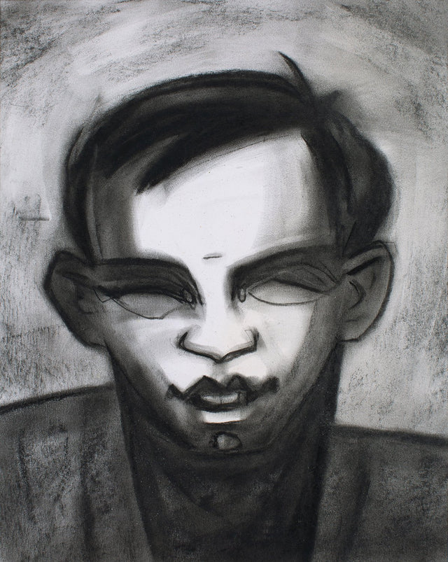 Neighbourhood 33|S. Mark Rathinaraj- Charcoal on Board, , 12.5 x 10 inches