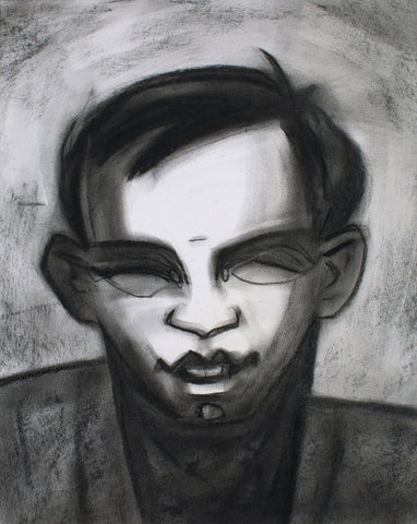 Neighbourhood 33|S. Mark Rathinaraj- Charcoal on Board, , 12.5 x 10 inches