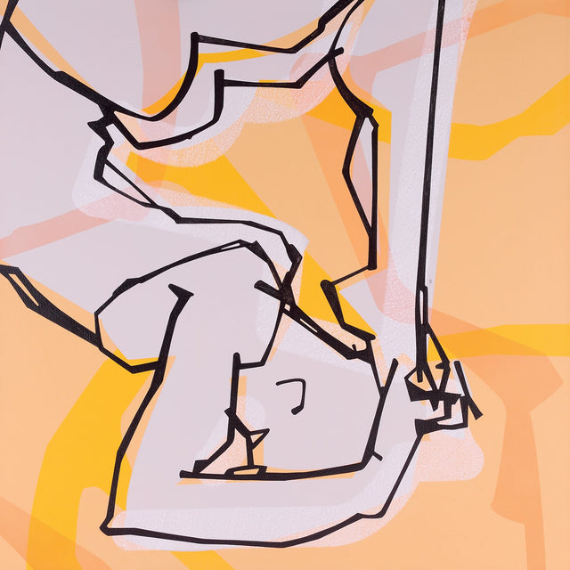 Yoga 37|S. Mark Rathinaraj- Acrylic on Canvas, , 36 x 36 inches