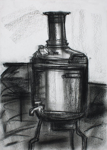 Still Life 24|S. Mark Rathinaraj- Charcoal on Board, , 11 x 8 inches