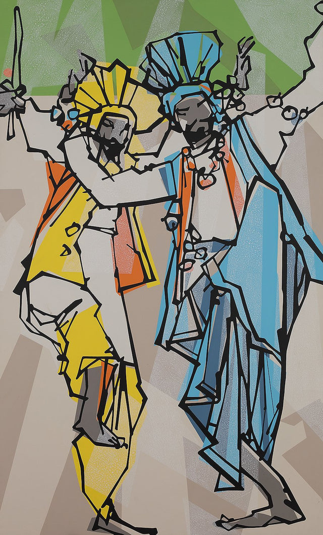 Performer 179|S. Mark Rathinaraj- Acrylic on Canvas, , 60 x 36 inches