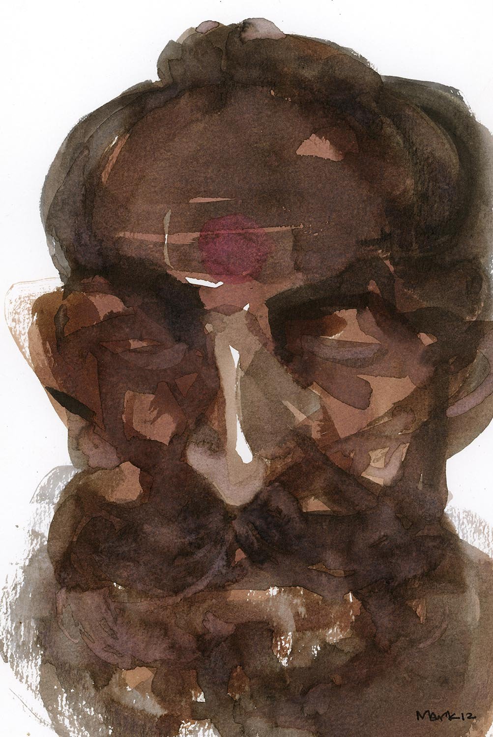 Performer 260|S. Mark Rathinaraj- Pen and Ink on Paper, , 8.5 x 5.5 inches