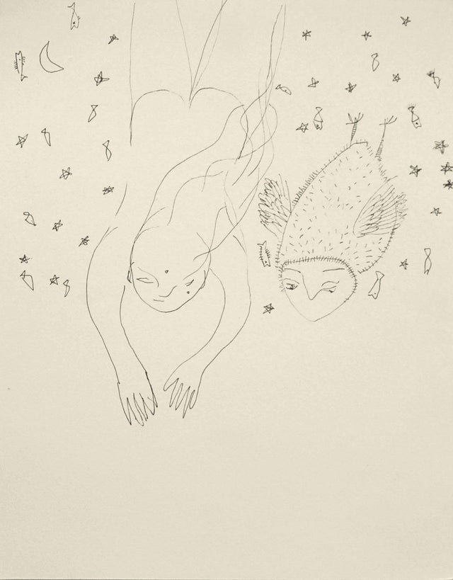 Beside of my dream 79|A. Vasudevan- Pen and ink on board, 2013, 9 x 7.5 inches