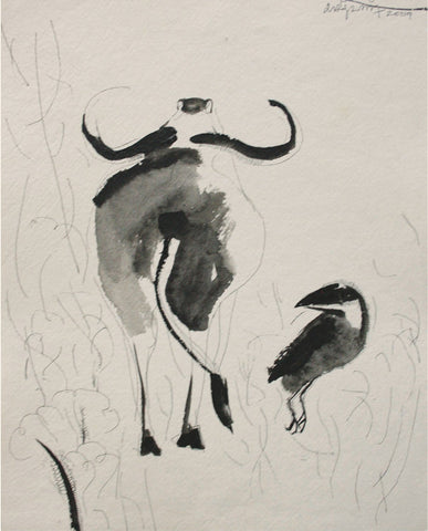 Beside of my dream 87|A. Vasudevan- Pen and Ink on Board, 2013, 14.5 x 10.5 inches