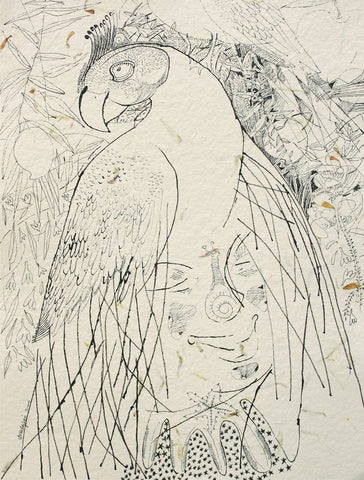 Beside of my dream 91|A. Vasudevan- Pen and Ink on Board, 2013, 14.5 x 10.5 inches