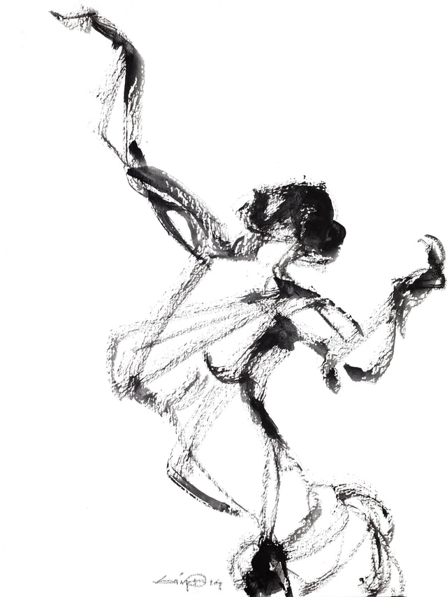 Performer 100|S. Mark Rathinaraj- Black Carbon on Board, ,  12 x 9 inches