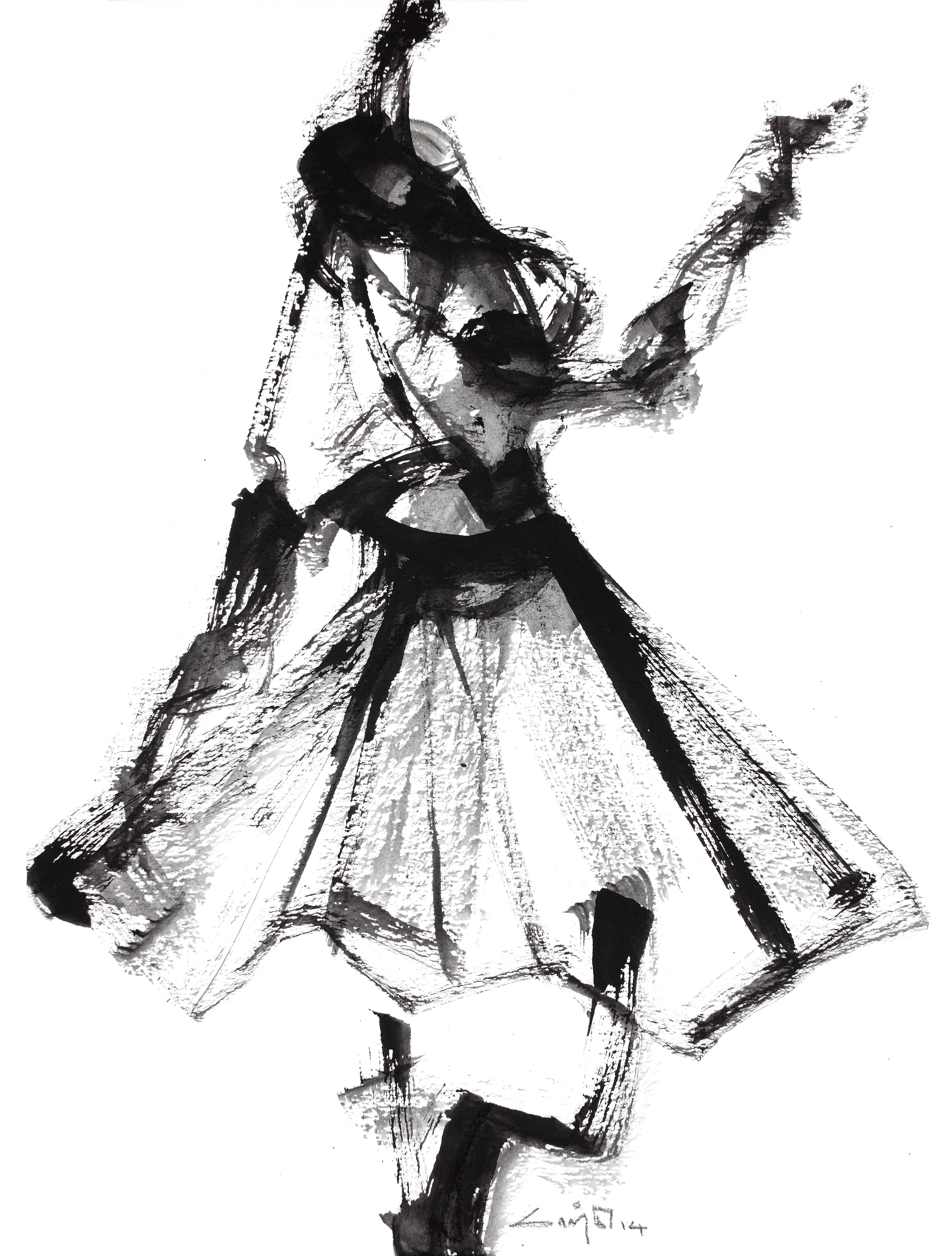 Performer 102|S. Mark Rathinaraj- Black Carbon on Board, ,  12 x 9 inches