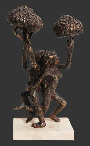 Yogini 2|Seema Kohli- Bronze, 2018, 5 x 8.5 x 4 inches