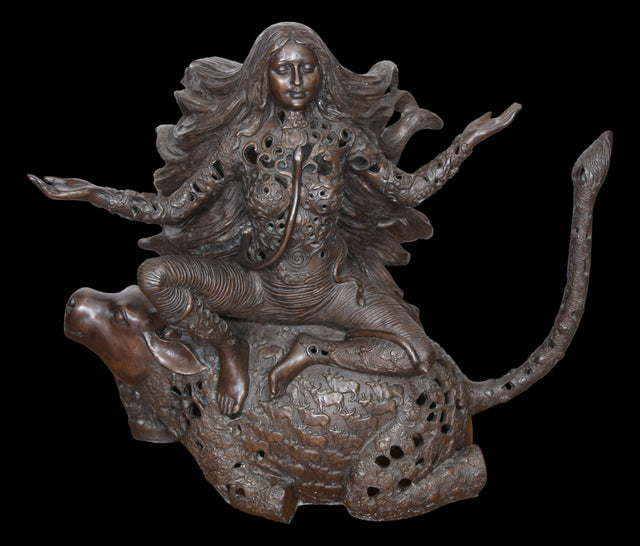 Maheshwari Shakti of Mahesh|Seema Kohli- Bronze, 2013, 23 x 18 x 12 inches