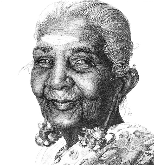 Acquaintance 34|Antony Raj- Pen and Ink on Board, 2015, 30 x 28 inches