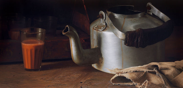 Still Life 3|B. Venkatesan- Oil on Canvas, 2015, 30 x 60 inches