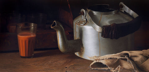 Still Life 3|B. Venkatesan- Oil on Canvas, 2015, 30 x 60 inches