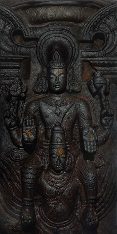 Temple Series II|B. Venkatesan- Oil on Canvas, 2017, 72 x 36 inches